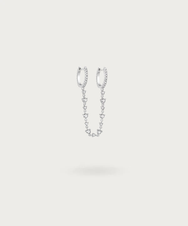Piercing Ohr Doppelt mit Silber