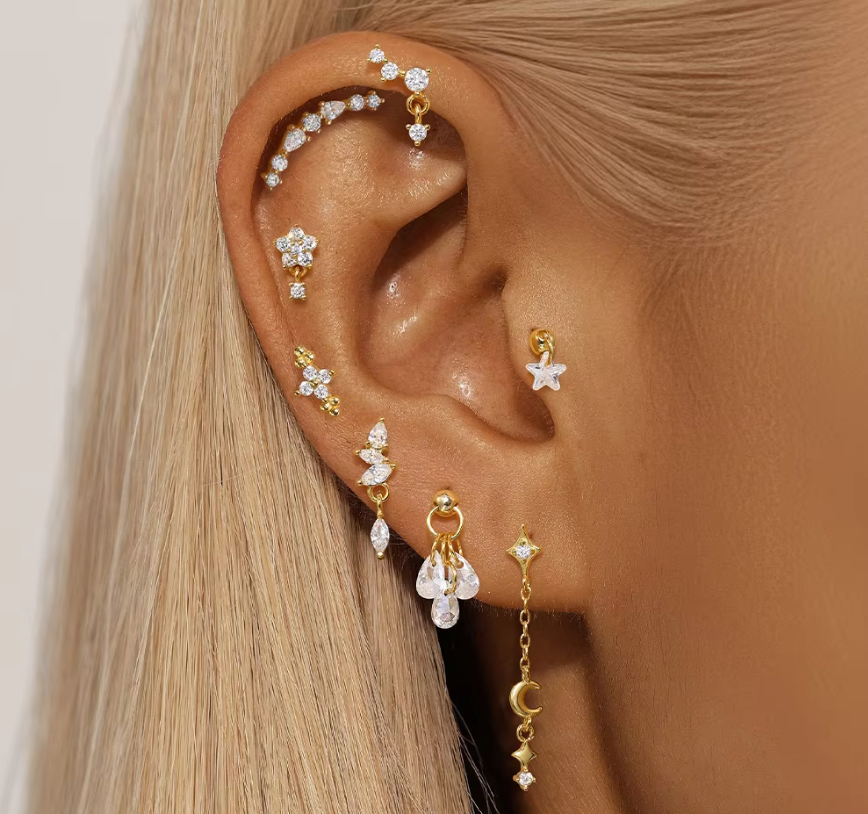 Aracely | Flat-Piercing Mit Anhänger