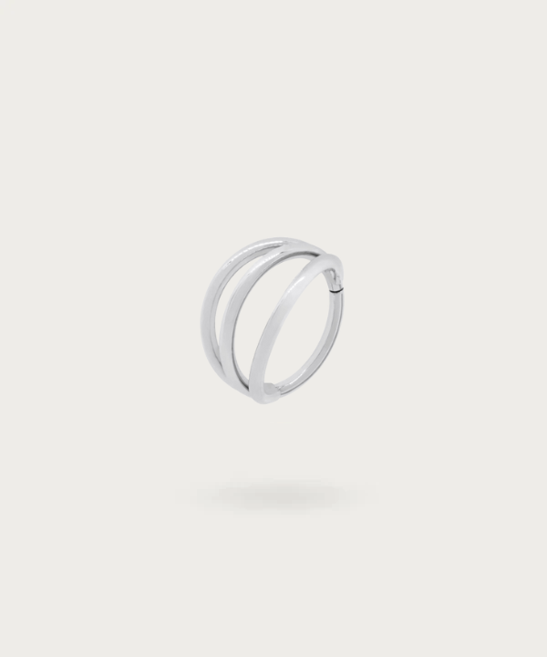 Piercing mit drei Ringen