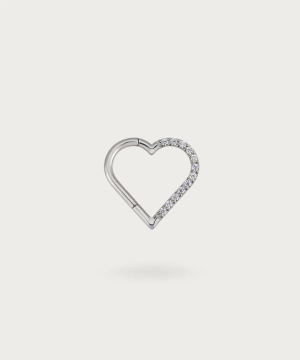 Herz Ohrpiercing helix piercing silber 925