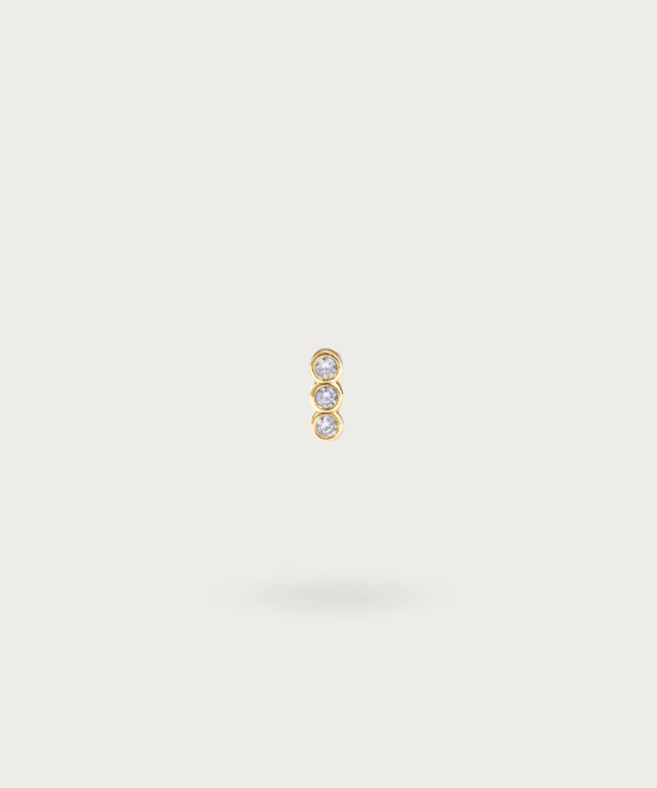 Ohrpiercing Forward Helix vergoldet