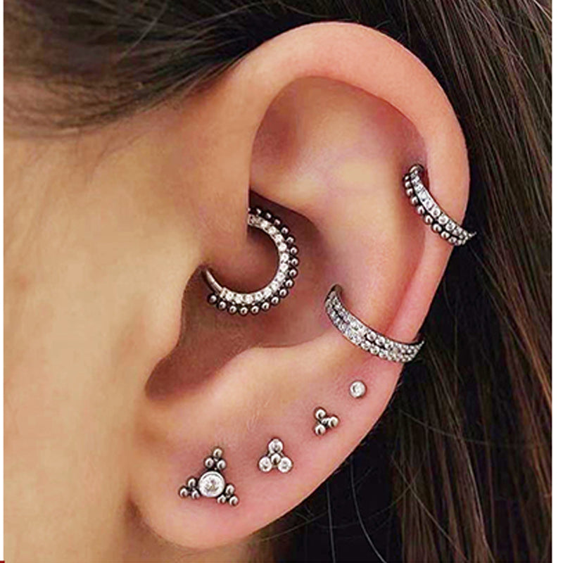 Piercing für Daith in Silber mit