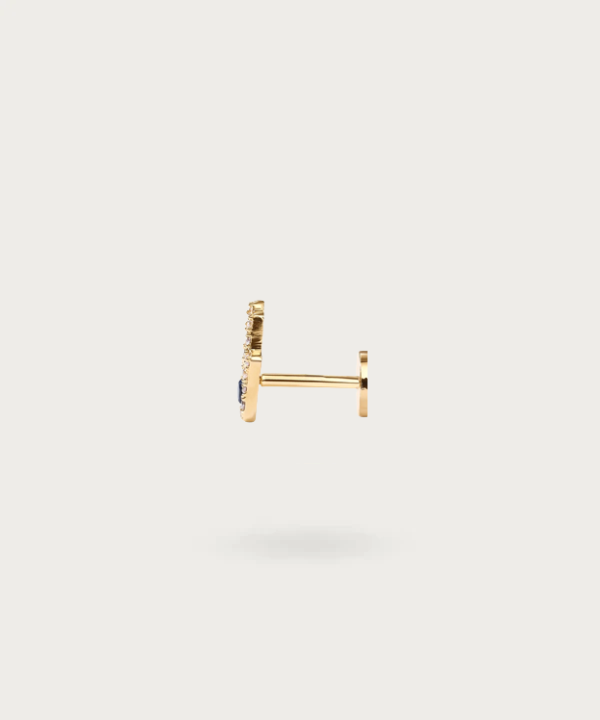 Vergoldetes flat piercing