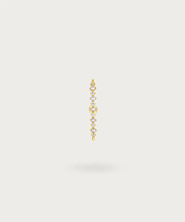 Ohrpiercing mit Perlen