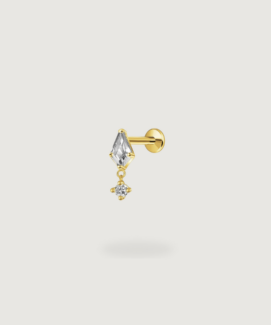  Forward Helix titan Ohrpiercing in Gold 