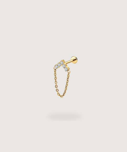 Tina-Piercing aus Gold-Titan