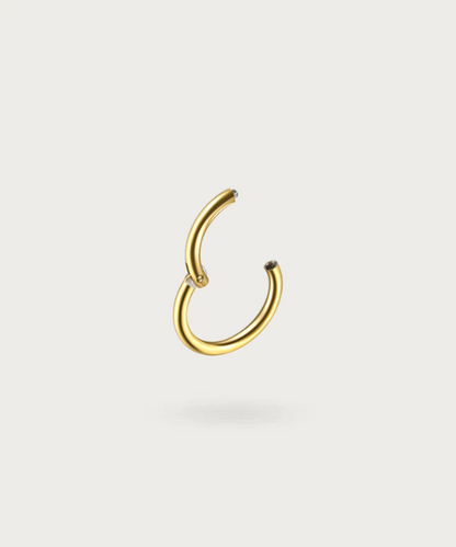 gold titan piercing ring kontrahelix piercing