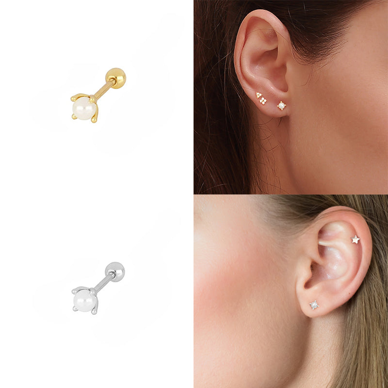 piercing perla helix mujer