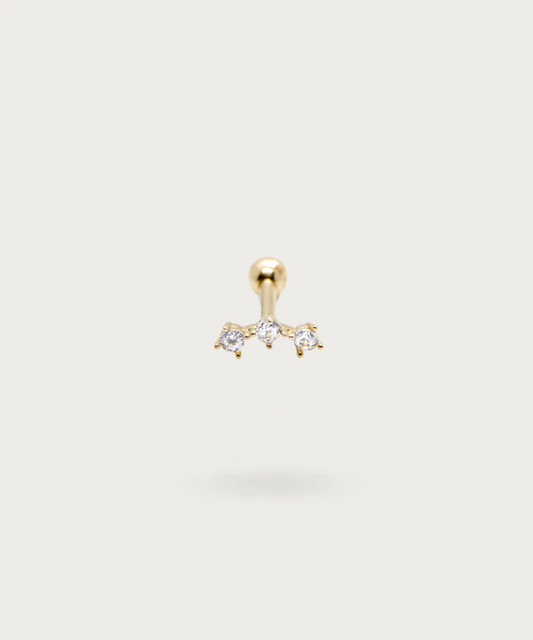 18k Gold Diamant helix piercing