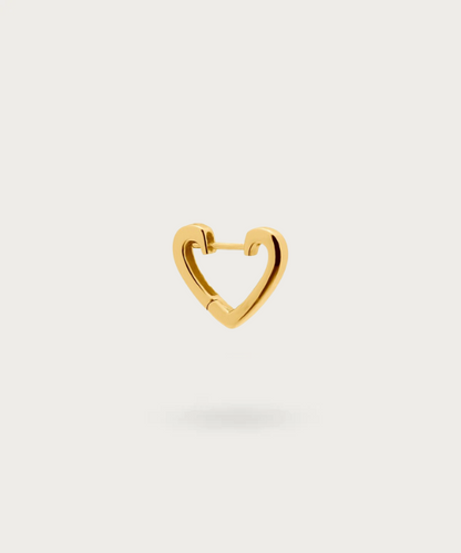 Helix Piercing Ring Herz Ohrläppchen Gold