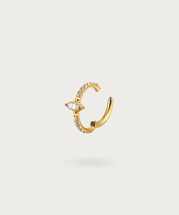 piercing conch titan ring gold