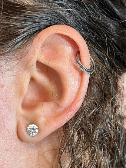 Titanring Piercing für Frauen helix