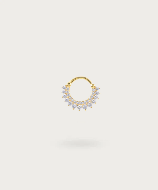 Rook-Piercing ring gold