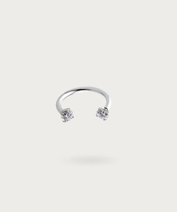 piercing kugel ohr silber helix