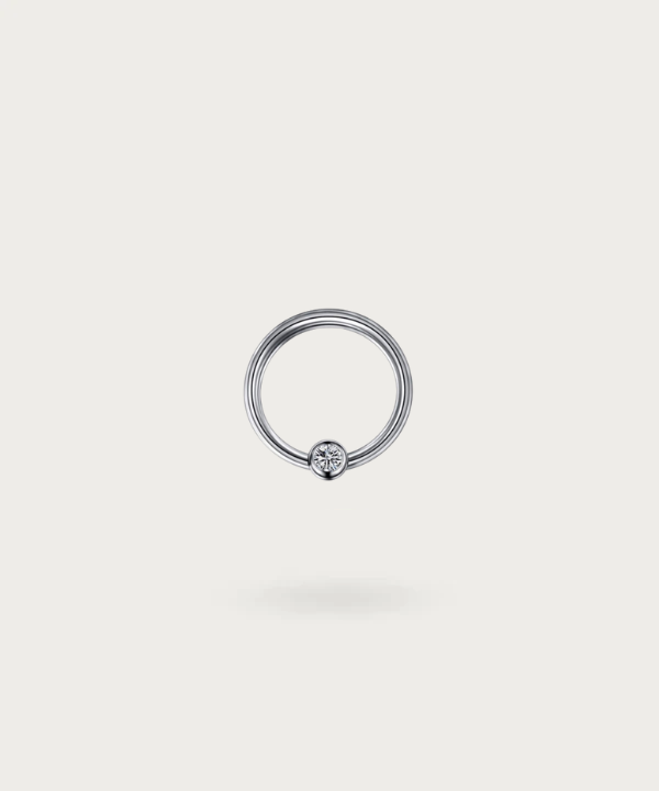 gefangener Ring silber