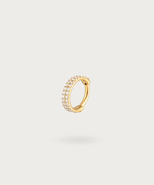 titan goldener piercing ring