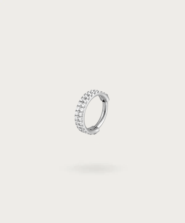 titan piercing ring silber frau