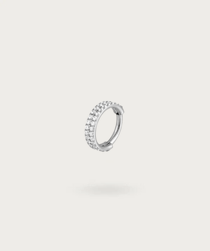 titan piercing ring silber frau