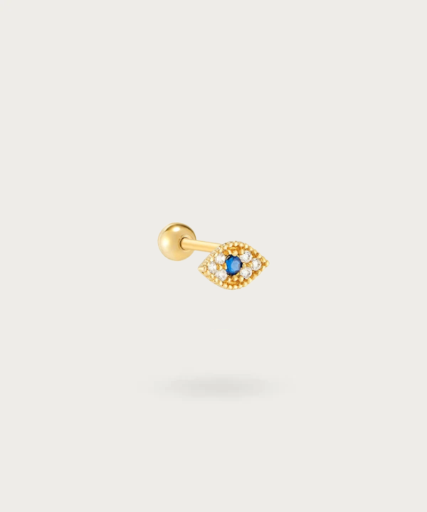 flat Ohrpiercing Gold