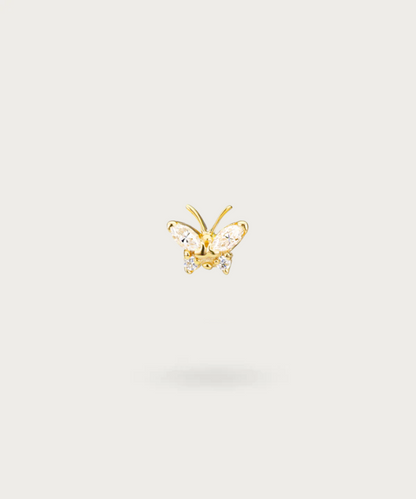 Piercing Ohrschmuck Schmetterling Gold