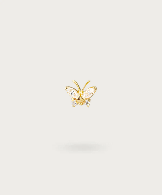 Hélix Piercing Ohrschmuck Schmetterling Gold