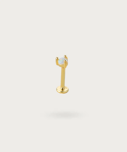 -Piercing mit Opal Gold