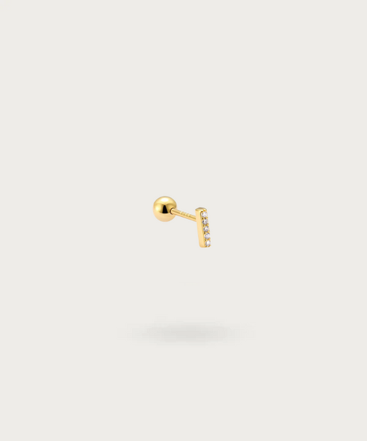Ohrpiercing Labret vergoldet tragus