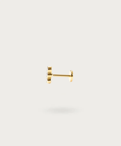 Ohrpiercing Flat Gold