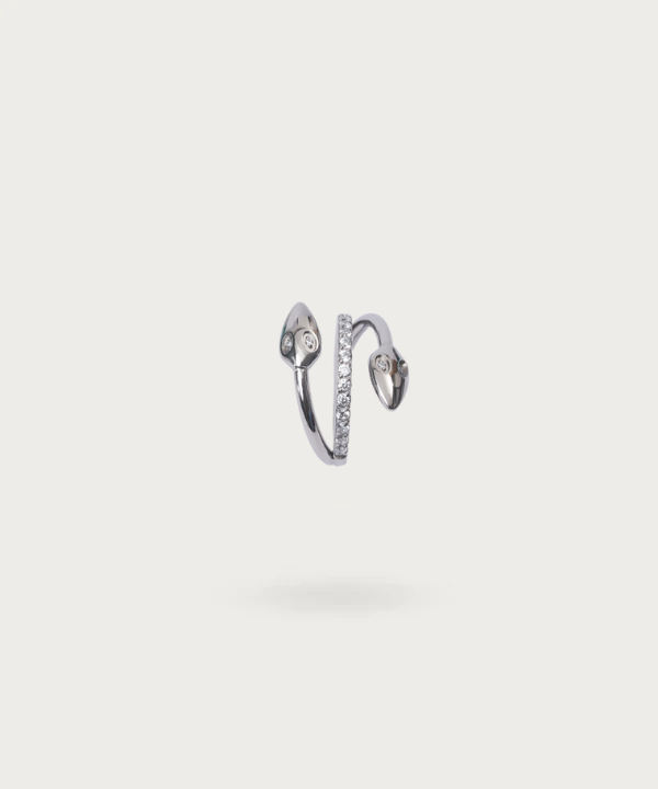 helix Ring Piercing Schlange mit Silber