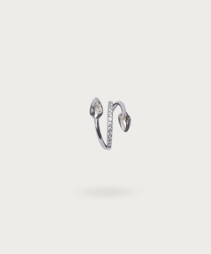 helix Ring Piercing Schlange mit Silber